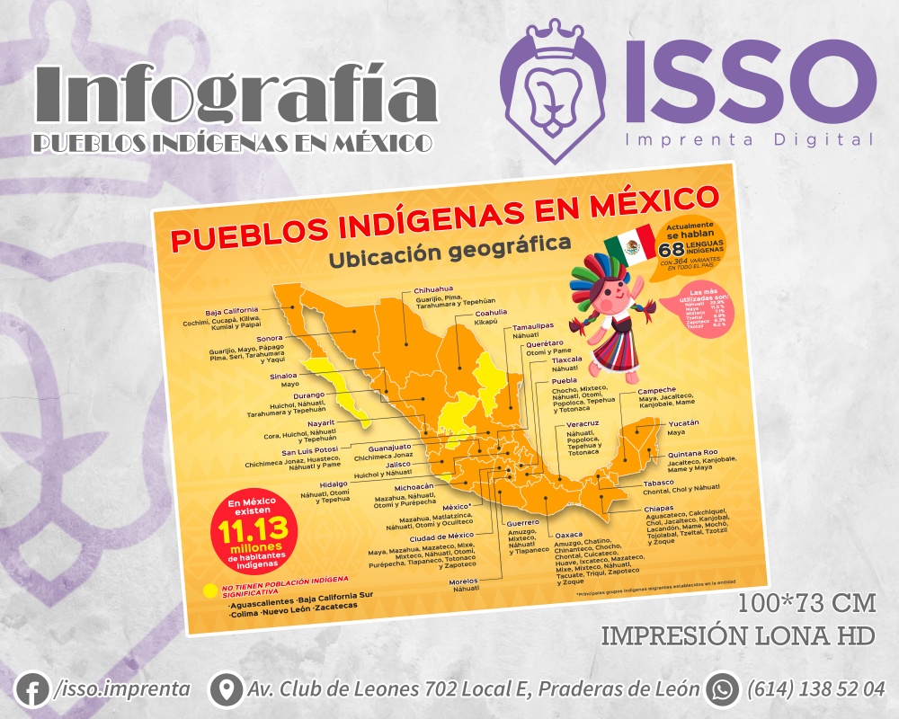 Pueblos Originarios InfografÍa Isso Imprenta Digital 